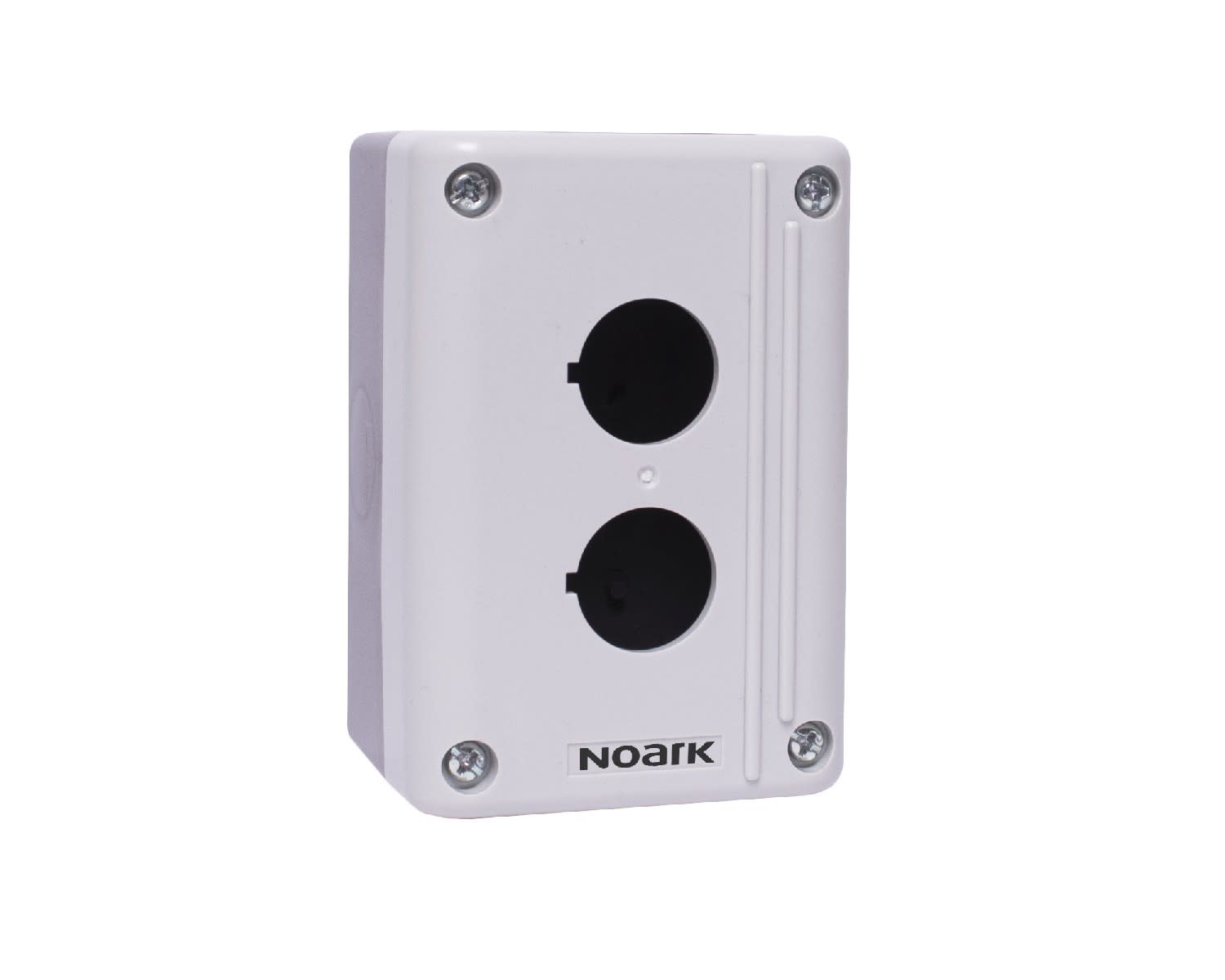 Madenr - Boitier Ex9P2 FH pour bouton d'arrêt d'urgence, 2 trous Gris