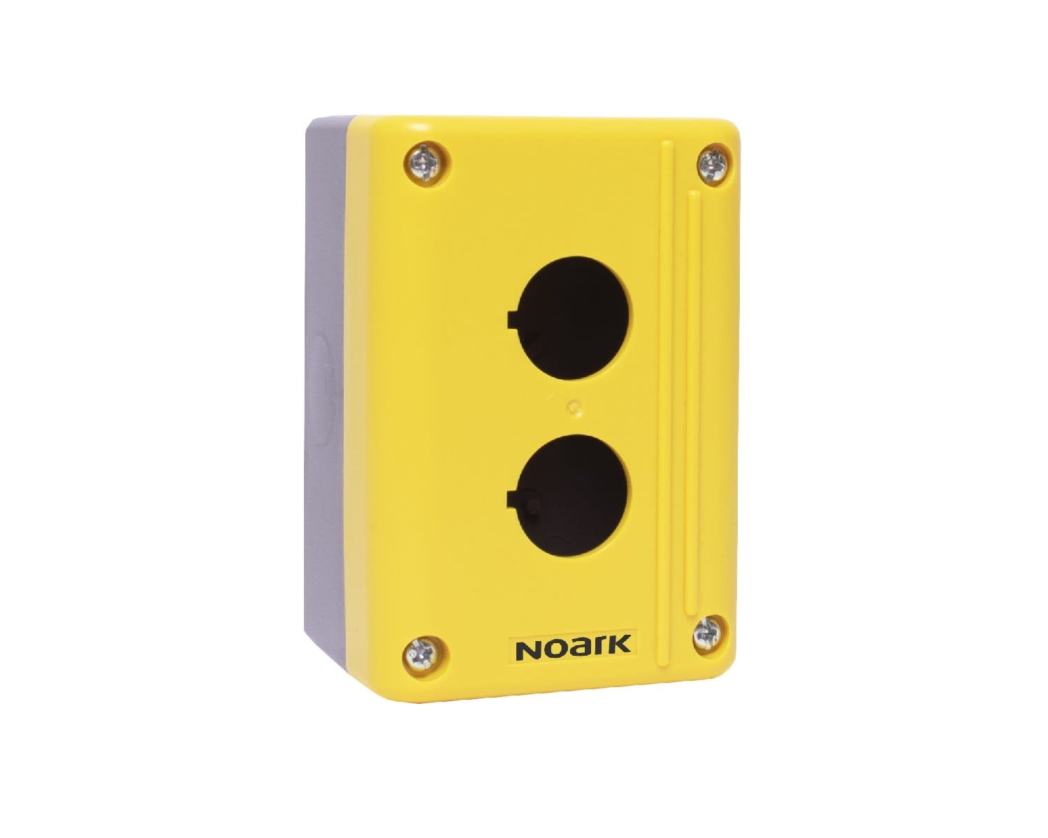 Madenr - Boitier Ex9P2 FH pour bouton d'arrêt d'urgence, 2 trous Jaune