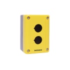 Madenr - Boitier Ex9P2 FH pour bouton d'arrêt d'urgence, 2 trous Jaune