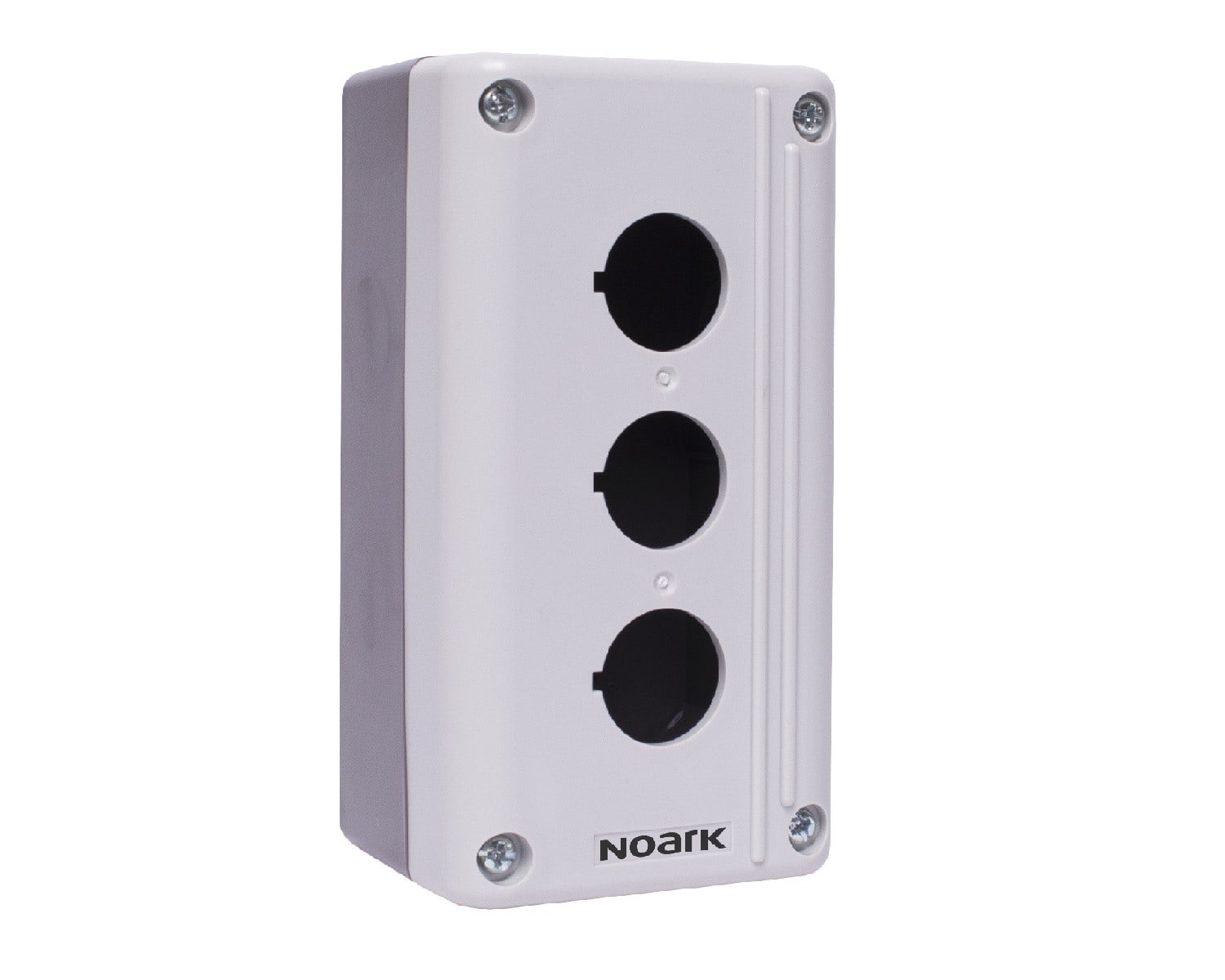 Madenr - Boitier Ex9P2 FH pour bouton d'arrêt d'urgence, 3 trous Gris