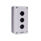 Madenr - Boitier Ex9P2 FH pour bouton d'arrêt d'urgence, 3 trous Gris