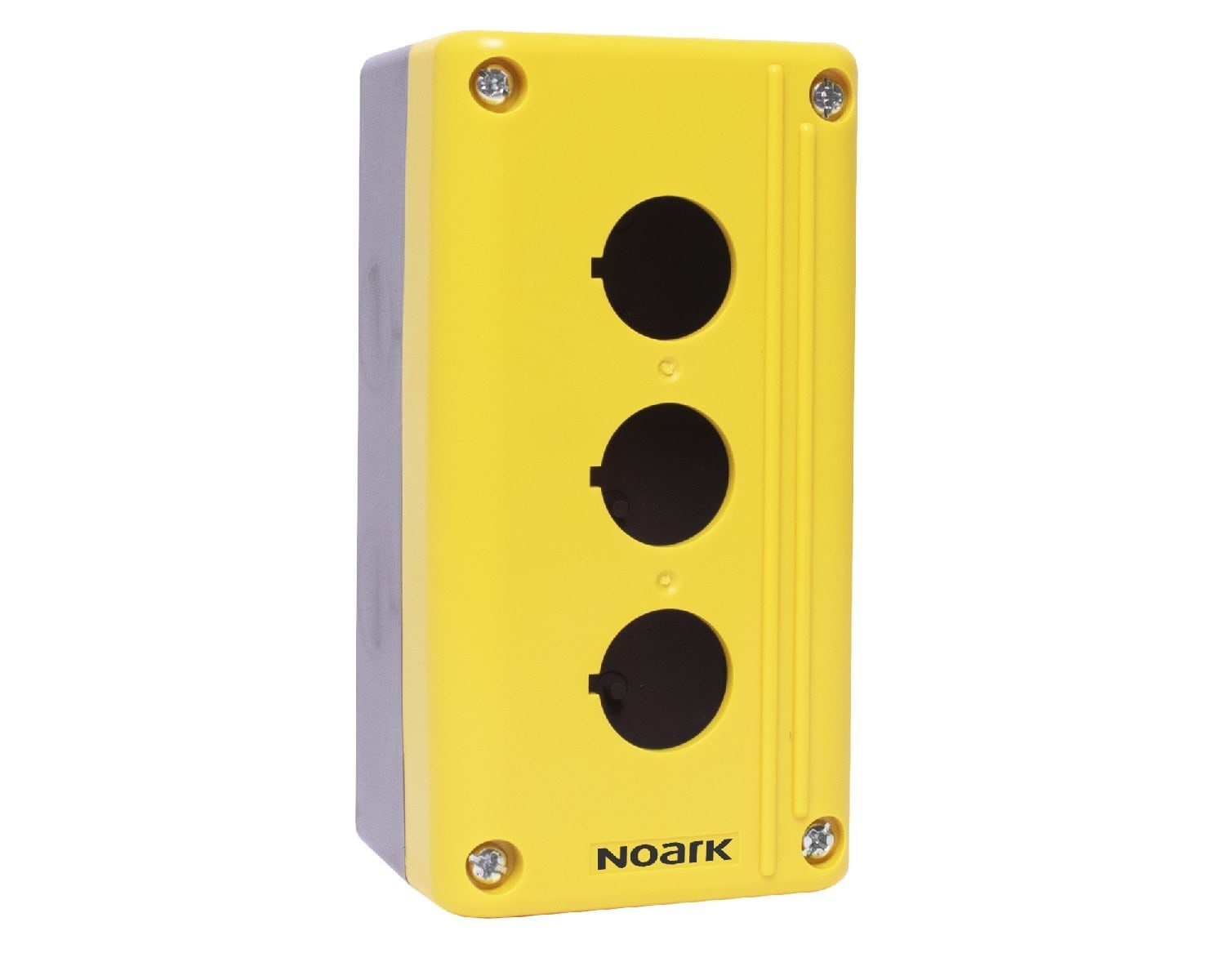 Madenr - Boitier Ex9P2 FH pour bouton d'arrêt d'urgence, 3 trous Jaune
