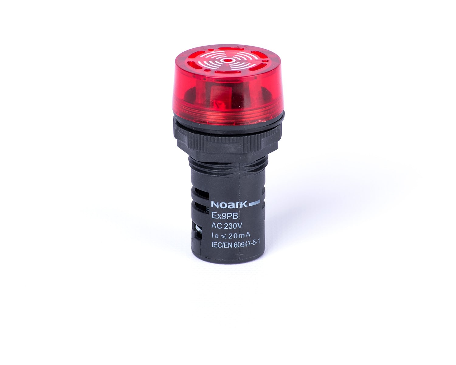 Madenr - Voyant buzzer Ex9PB clignotant 230 V AC, avec éclairage LED, rouge