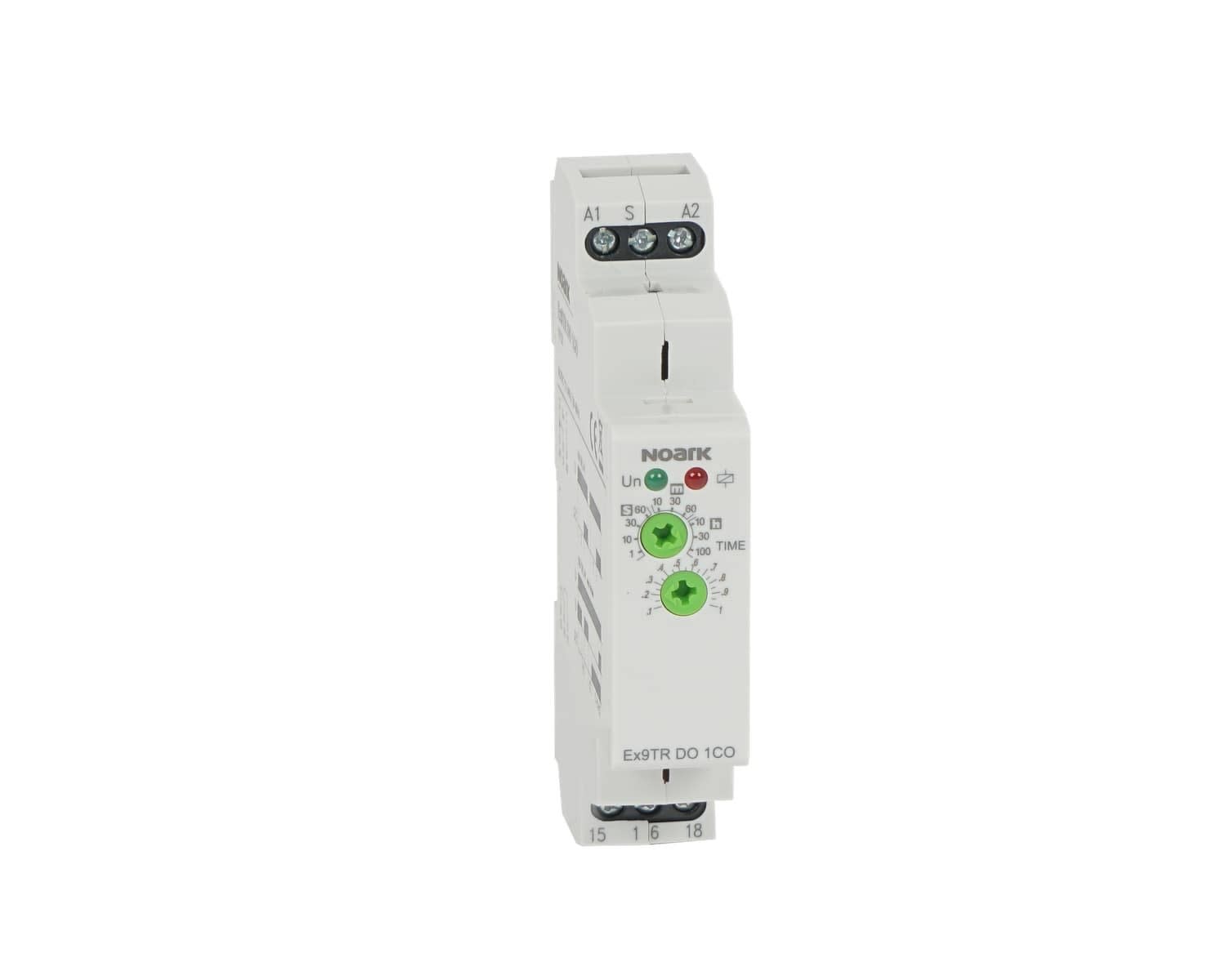 Madenr - Relais temporisé Ex9TR 16 A, 12-240 VAC/DC contact OF clignotant