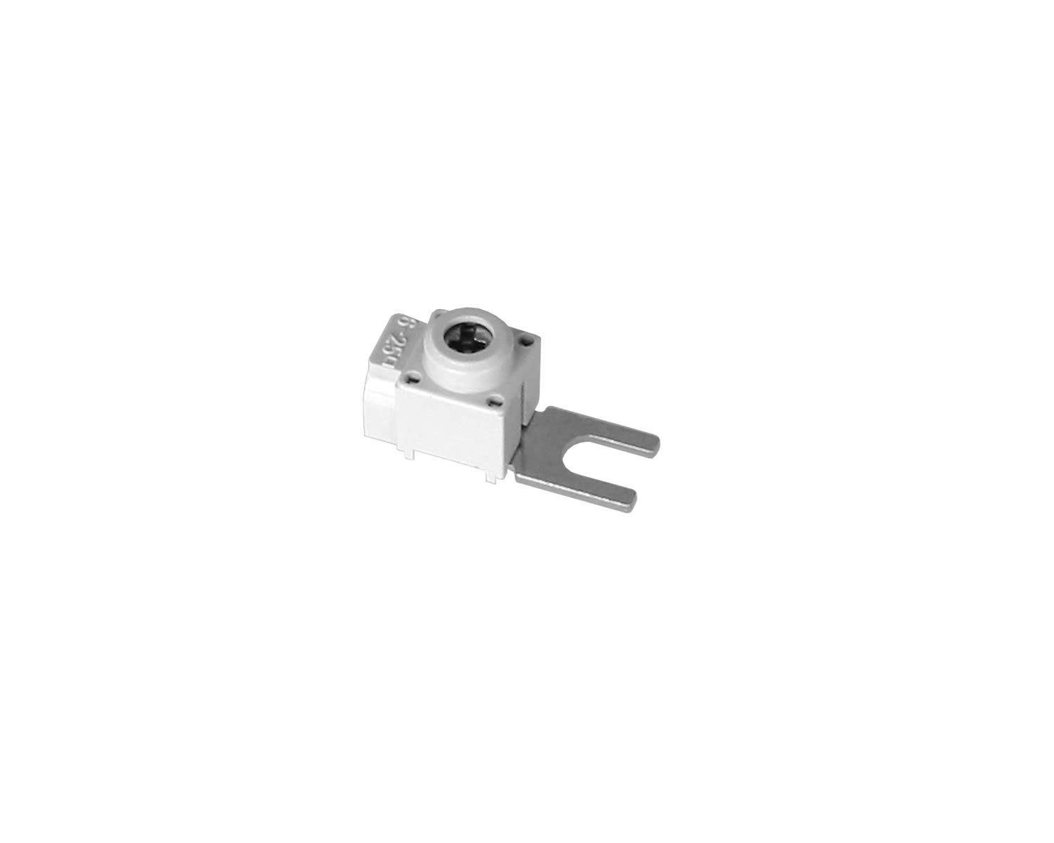 Madenr - Borne isolée unipolaire ITA 63A raccord fourche par le côté 13,5x11x2mm grise