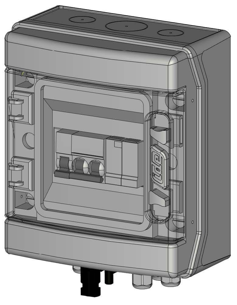 Madenr - Coffret PV 600VDC Madenr 1MPPT 1 String 1 intersectionneur avec parafoudre Mx