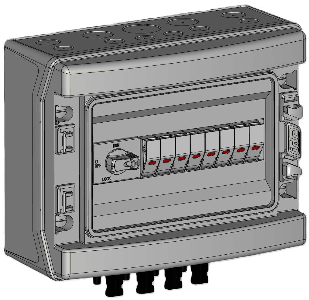 Madenr - Coffret PV 1000VDC Madenr 1MPPT de 4 Strings 1 intersectionneur sans parafoudre
