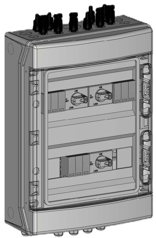 Madenr - Coffret PV 1000VDC Madenr 3MPPT 2+2+1 Strings 3 intersec avec parafoudre