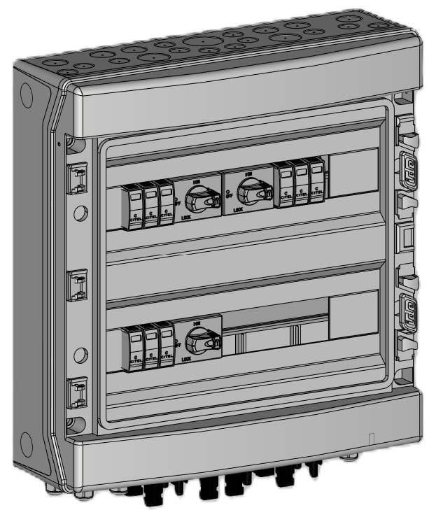 Madenr - Coffret PV 1000VDC Madenr 3MPPT 2 Strings 3 intersectionneurs avec parafoudre
