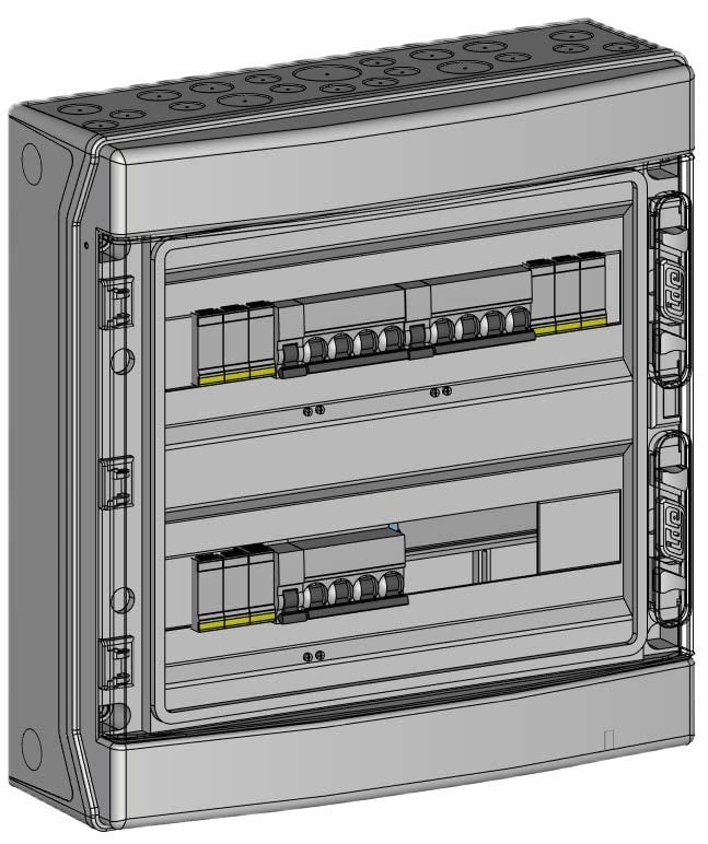 Madenr - Coffret PV 1000VDC Madenr 3MPPT 2 Strings 3 intersectionneurs avec parafoudre Mx