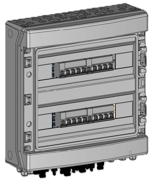 Madenr - Coffret PV 1000VDC Madenr 4MPPT 2 Strings 4 intersectionneurs sans paraf bob Mx