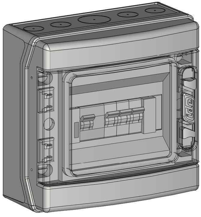 Madenr - Coffret AC Mono micro onduleur autre Enphase 6kW (2xC20) compteur LG 30mA