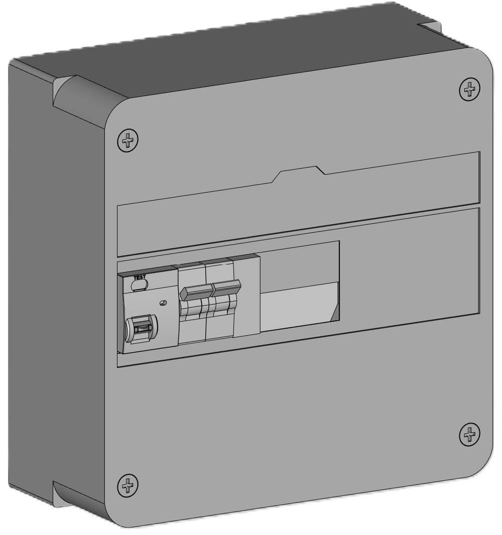 Madenr - Coffret GTL AC monophasé 5kW 1 onduleur (C25) 300mA LG