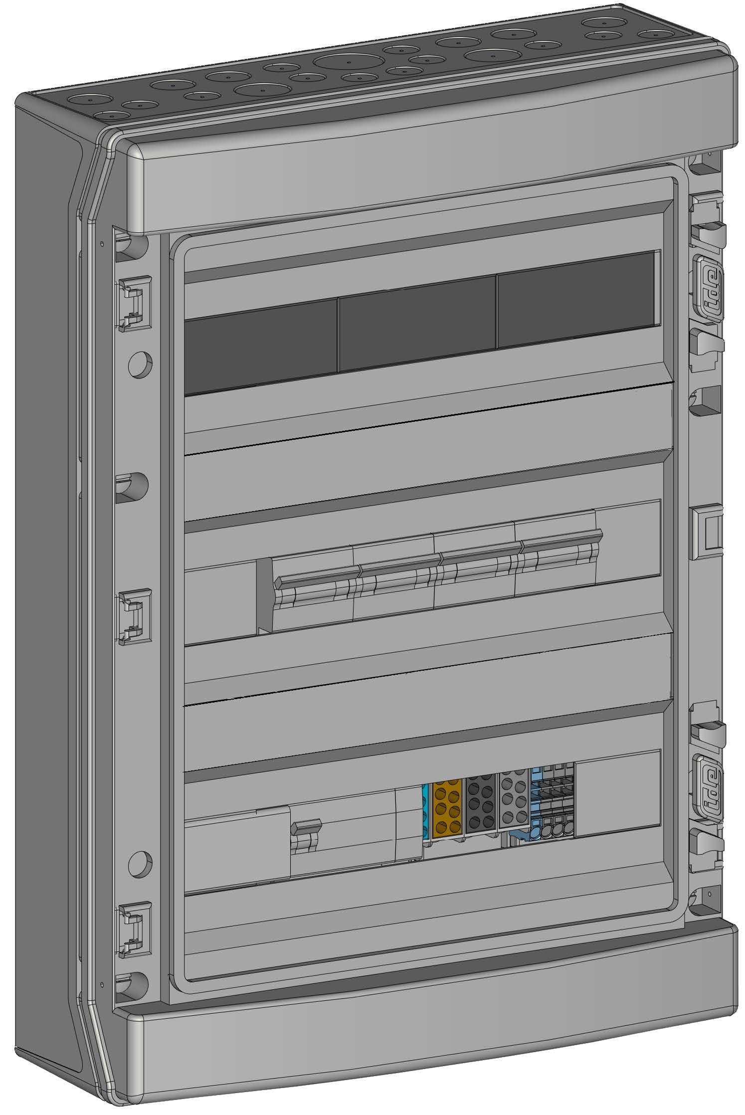 Madenr - Coffret AC Tri micro ond Enphase 25kW (3xC20) 3QR inclus C2/C20 LG 300mA