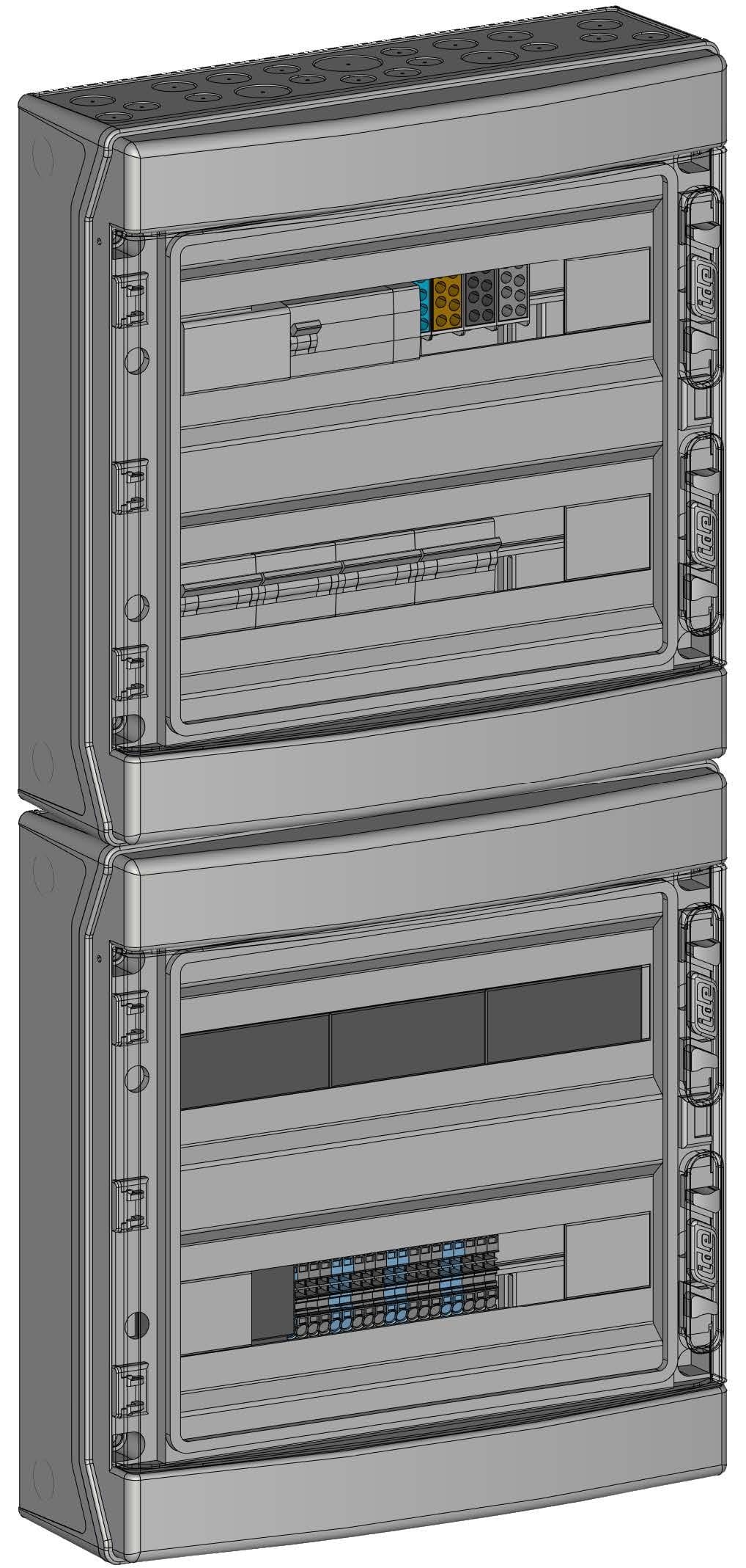 Madenr - Coffret AC Tri micro ond Enphase 36kW (4xC20) 4QR inclus LG 300mA