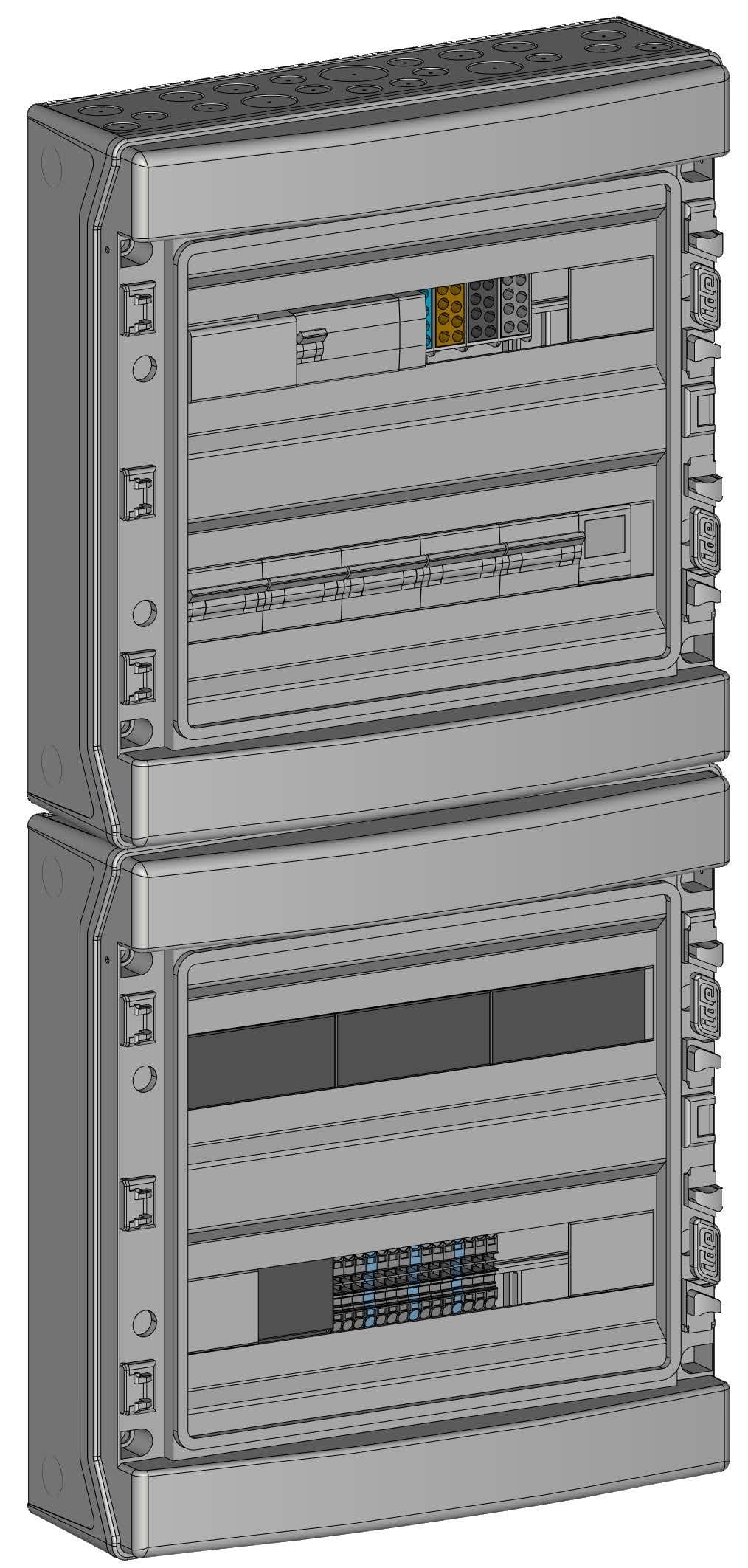 Madenr - Coffret AC Tri micro ond Enphase 36kW (4xC20) 4QR inclus C2/C20 SunO-N LG 300mA