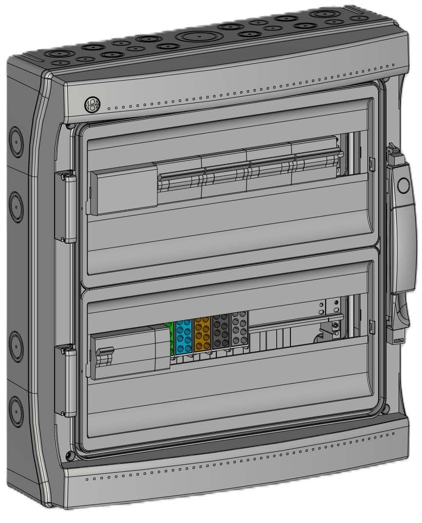 Madenr - Coffret AC Tri micro onduleur autre Enphase 36kW (4xC20) LG 300mA