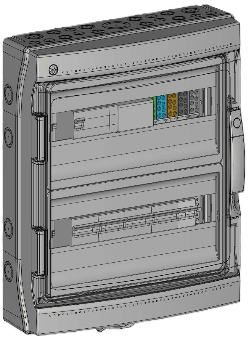 Madenr - Coffret AC Tri micro onduleur autre Enphase 36kW (4xC20) Prise LG 300mA