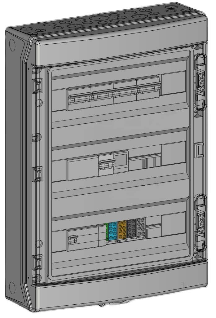 Madenr - Coffret AC Tri micro onduleur autre Enphase 36kW (4xC20) Prise SunO-N LG 300mA