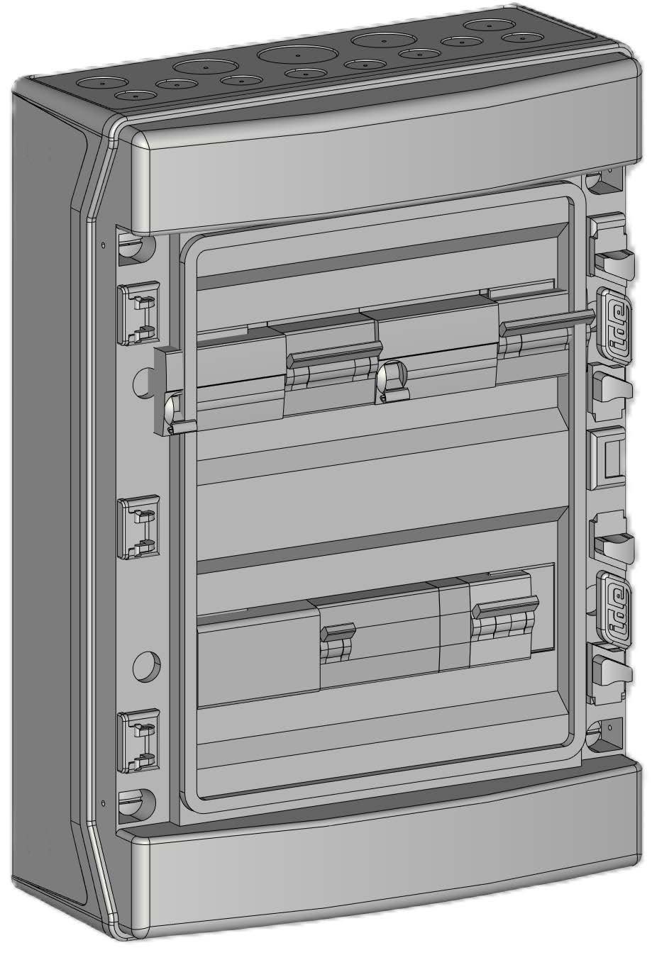 Madenr - Coffret AC triphasé 16kW 2 onduleurs (2xC16) bobine Mx LG 300mA