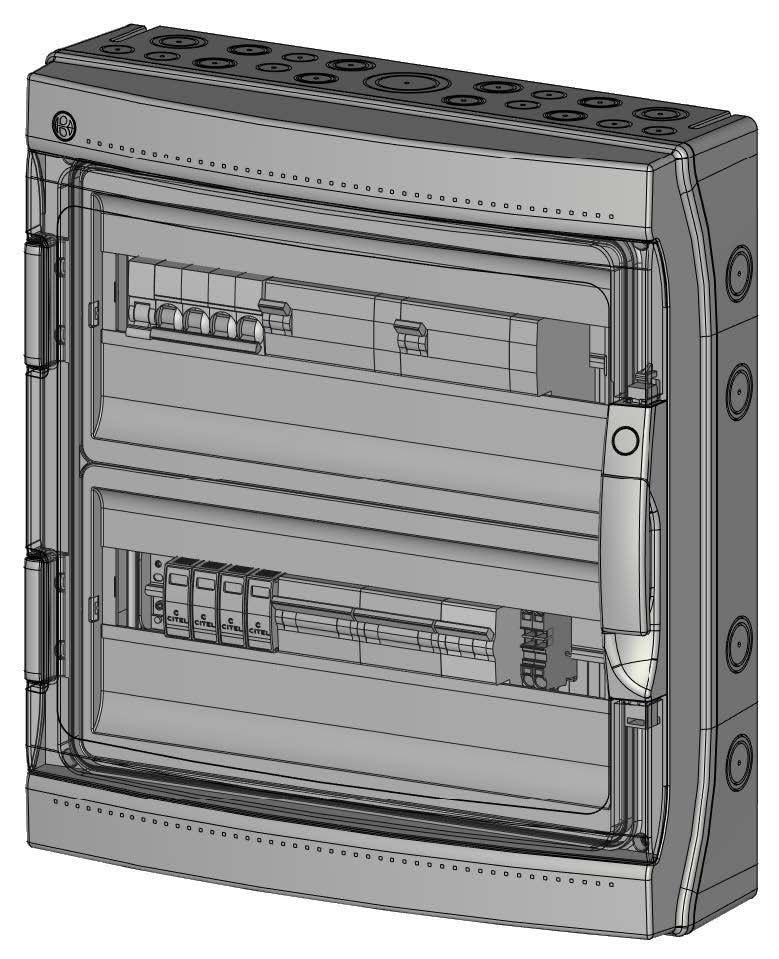 Madenr - Coffret AC triphasé 33kW 2 onduleurs (C40+C20) LG 300mA