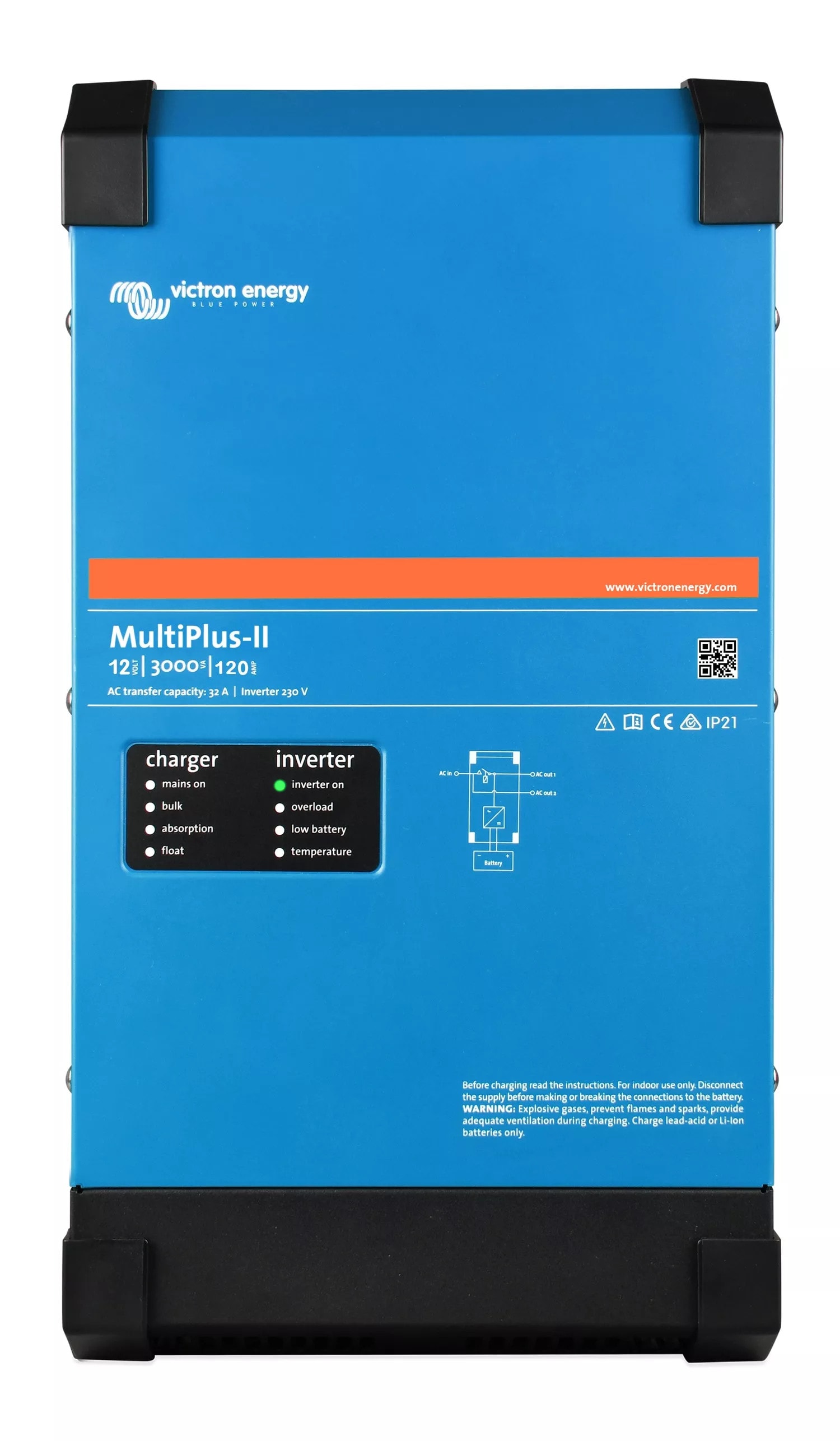 Madenr - Onduleur/Chargeur Multiplus-II 12/3000/120-32 230V