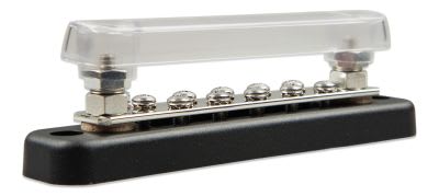 Madenr - Busbar omnibus 150A 2P + 10 vis et couvercle protection inclus