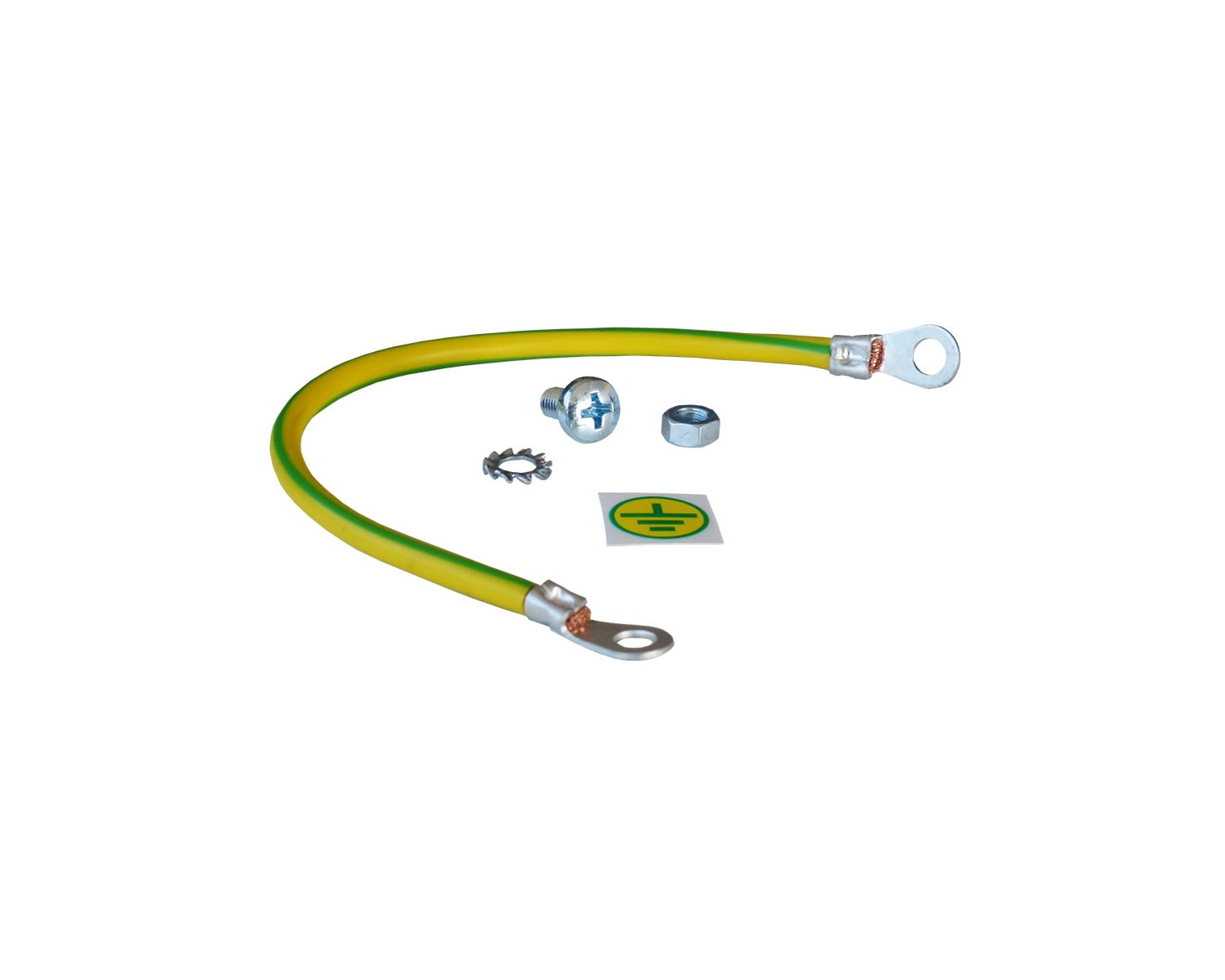 Madenr - Fixation coffret métal encastrable EMFF SMM : câble terre, patin, écrous, et vis