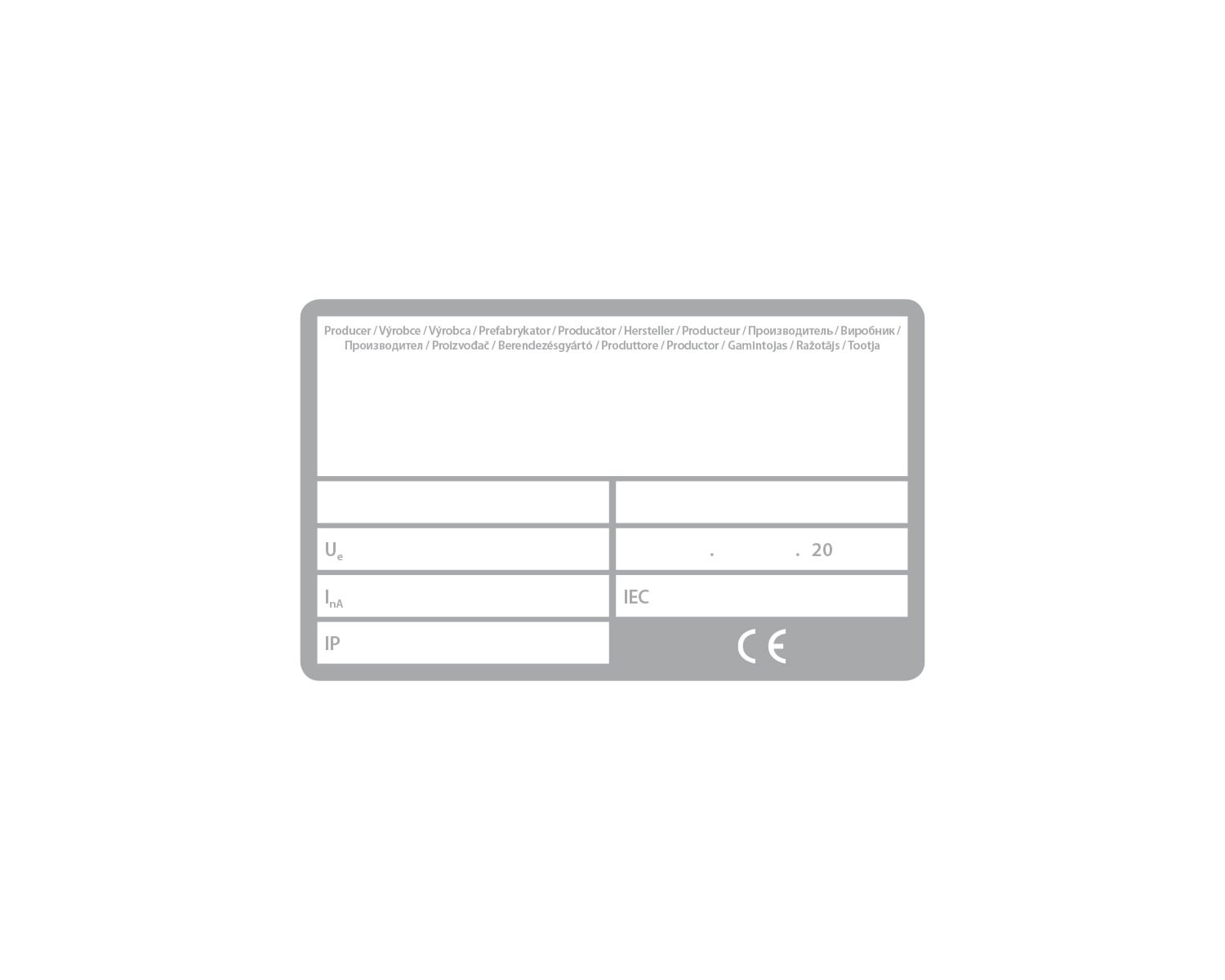 Madenr - Etiquette autocollante vierge pour coffret MF TL