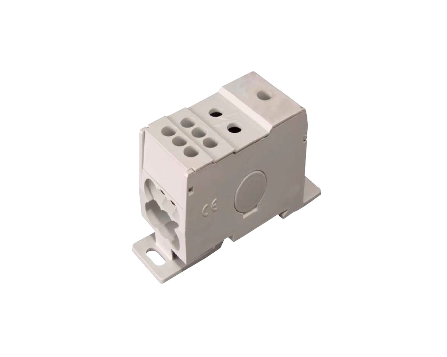 Madenr - Borne répartiteur PDB 1 pôle 80 A Cuivre 1 entrée, 4+2 sorties