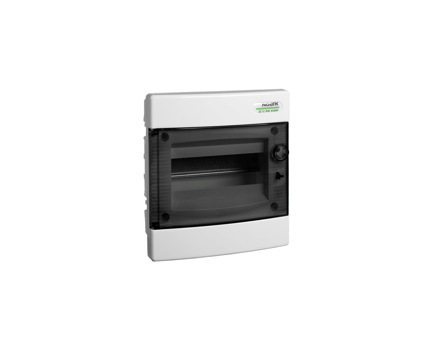 Madenr - Coffret plastique encastrable PNFHW IP40 8 modules porte transparente