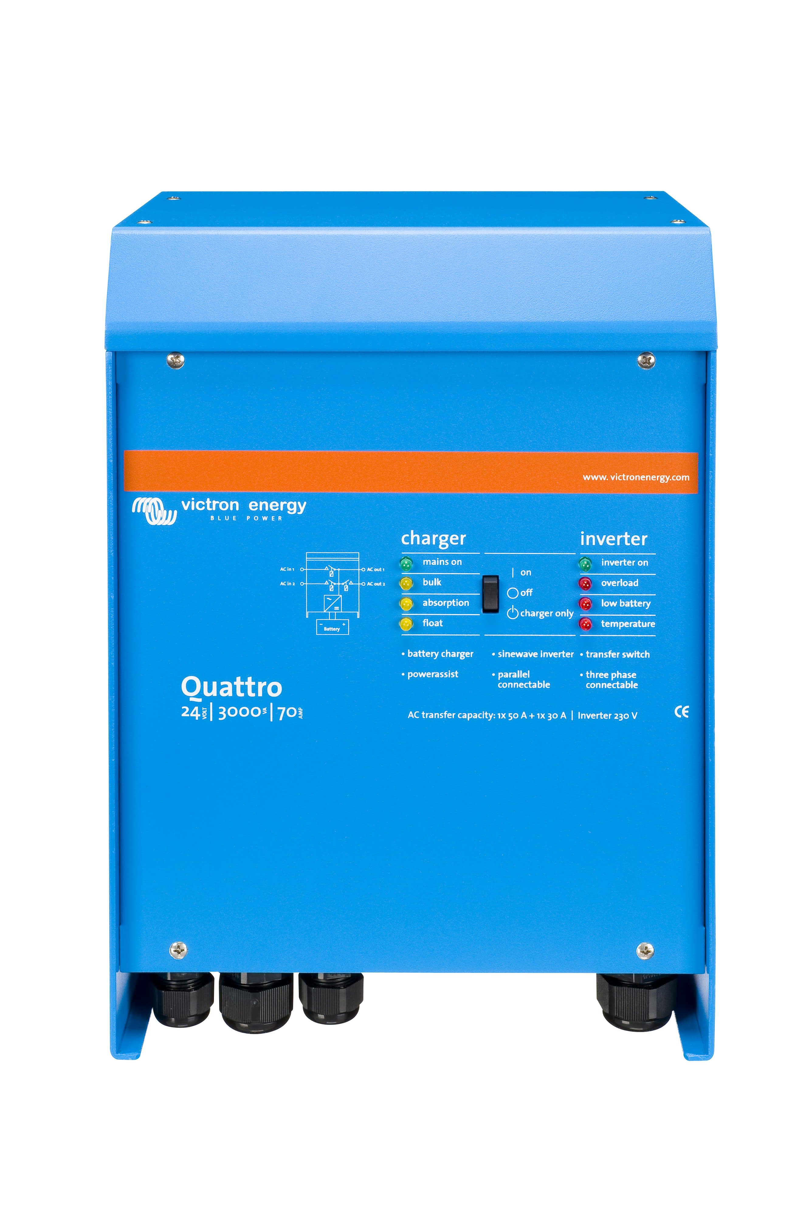 Madenr - Onduleur/Chargeur Quattro 24/3000/70-50/50  230V VE.Bus
