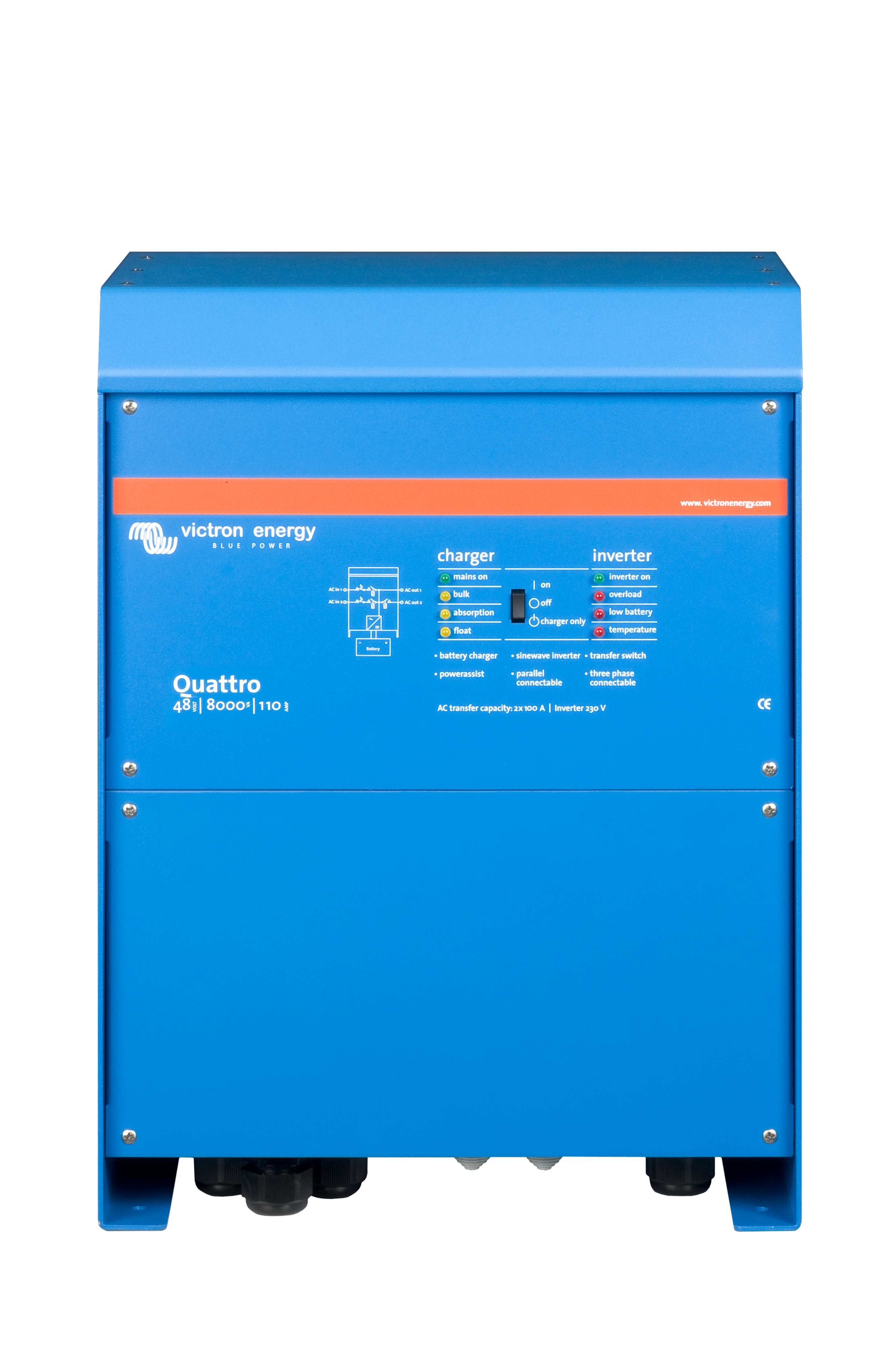 Madenr - Onduleur/Chargeur Quattro 48/8000/110-100/100 230V VE.Bus