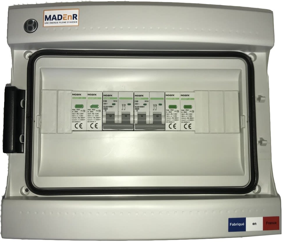 Madenr - Coffret PV 600VDC 2MPPT 1 String 2 intersectionneurs avec parafoudre