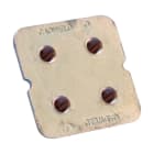Nvent Erico - Point de mise à la terre B161/B164, quatre goujons, Cuivre, 10,7 mm Diamètre