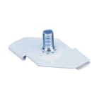 Nvent Erico - CADDY Attache pour support de faux plafond 4G24 avec embout fileté, Peinture, Bl