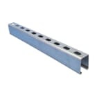 Nvent Erico - CADDY Rail de montage type D, 62x41x2,5mm, 6m long, avec trous oblongs, pré-galv