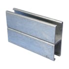 Nvent Erico - CADDY Rail de montage type DD, avec trous oblongs, 124 mm x 41 mm x 2,5 mm