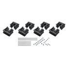 Nvent Erico - ERIFLEX nVent ERIFLEX FleXbus Kit de Supports sur chant 3 Pôles + Neutre, 100 mm