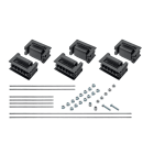 Nvent Erico - ERIFLEX nVent ERIFLEX FleXbus Kit de Supports à plat 3 Pôles, 87,5 mm x 113 mm