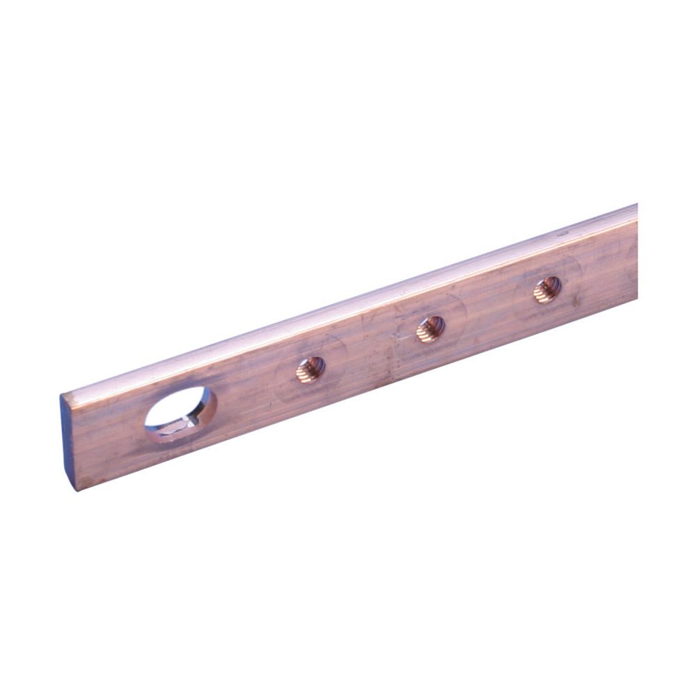Nvent Erico - ERIFLEX Barre taraudée avec fente de fixation, 30 mm x 5 mm x 1985 mm