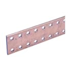 Nvent Erico - Barre perforée en cuivre nu, double, 50 mm x 10 mm x 1750 mm