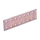 Nvent Erico - ERIFLEX Barre perforée en cuivre nu, double, 50 mm x 5 mm x 1750 mm