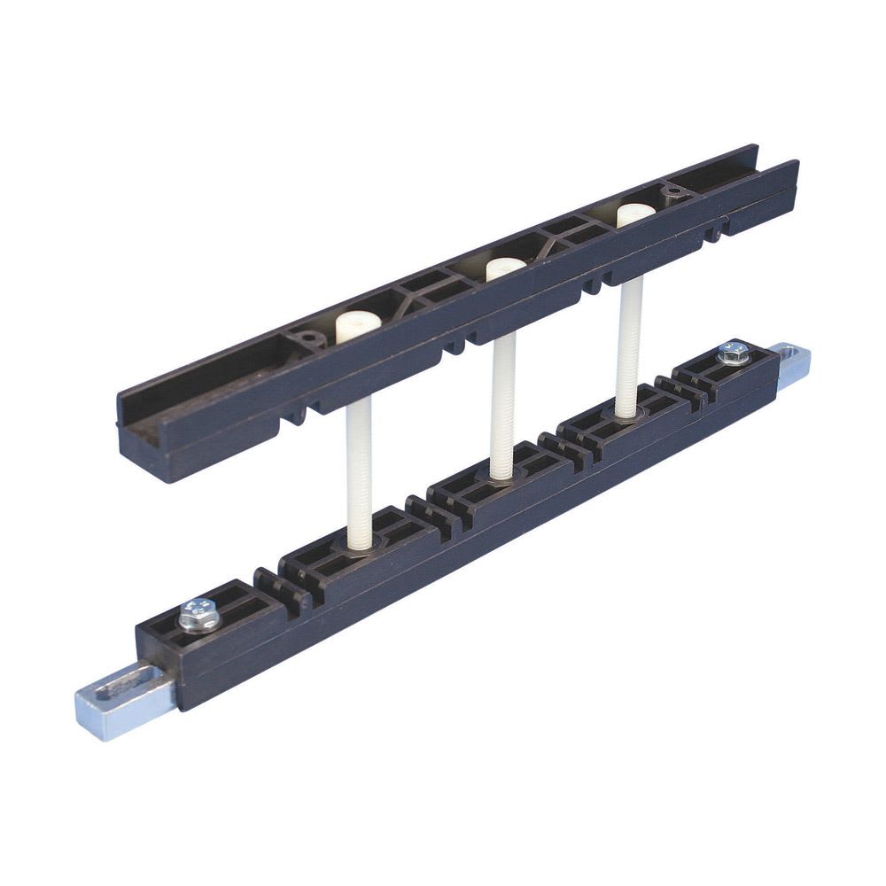 Nvent Erico - ERIFLEX Support compact de barre omnibus avec circuit neutre, 1?2 Barres par pha