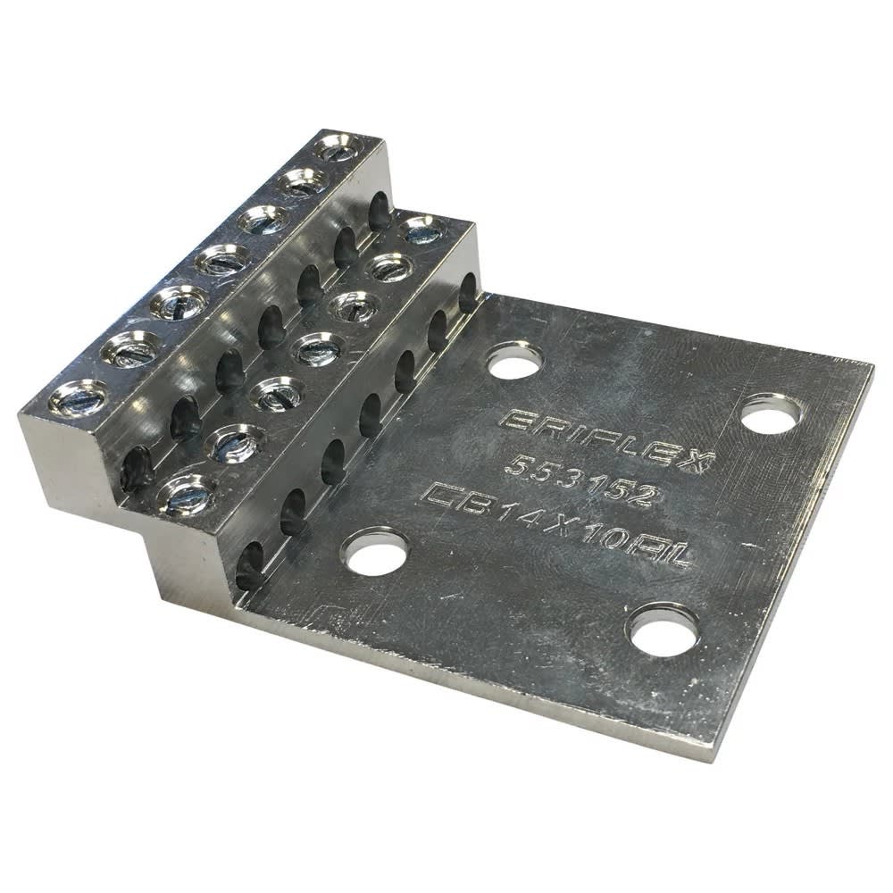 Nvent Erico - ERIFLEX Barre de connexion universelle, aluminium étamé, 14 connexions