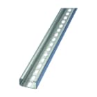Nvent Erico - ERIFLEX Rail perforé en forme de C, 30 mm x 15 mm x 3000 mm x 1,5 mm