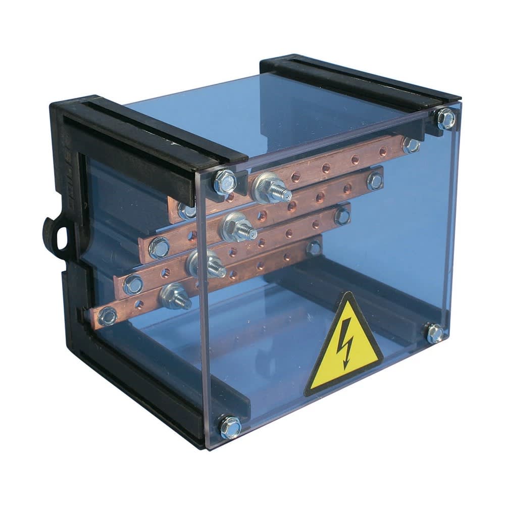 Nvent Erico - ERIFLEX Répartiteur quadripolaire avec barres taraudées, 125 A