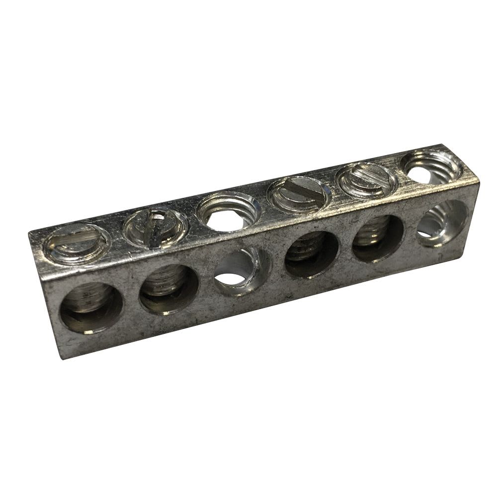 Nvent Erico - ERIFLEX Barre de mise à la terre et neutre, aluminium étamé, 4 connexions