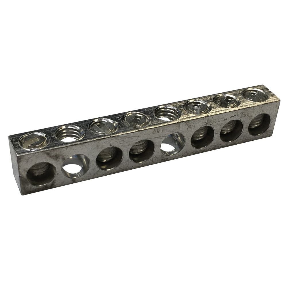 Nvent Erico - ERIFLEX Barre de mise à la terre et neutre, aluminium étamé, 6 connexions