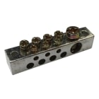 Nvent Erico - ERIFLEX Barre double de mise à la terre et neutre, aluminium étamé, 8 connexions